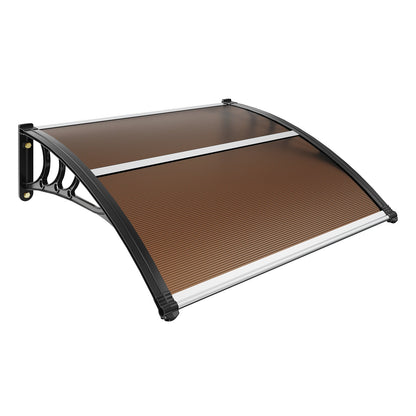 Window Door Awning Canopy 40" x 40", UPF 50+ Polycarbonate Entry Door Outdoor Window Awning Exterior, Front Door Overhang Awning for Sunroof, UV, Rain, Snow Protection, Hollow Fabric