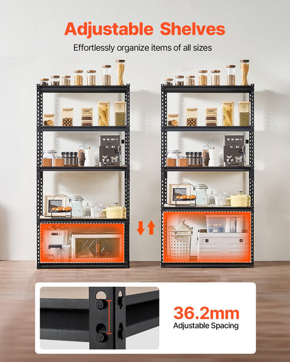 Storage Shelves 16" D x 36" W x 71.4" H 5-Tier Garage Storage Shelves