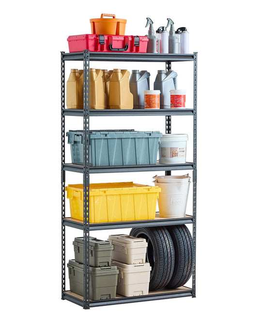Storage Shelves 16" D x 36" W x 71.4" H 5-Tier Garage Storage Shelves