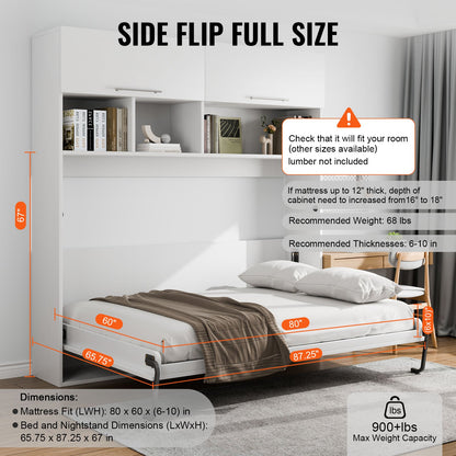 Murphy Bed Kit Queen Deluxe DIY Wall Bed Mechanical Hardware Kit Vikbar