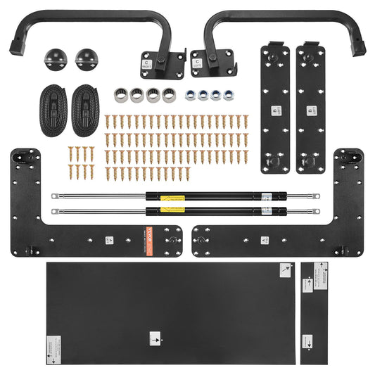 Murphy Bed Kit Full Size Vertikal Deluxe DIY Väggsäng Hårdvara Vikbar