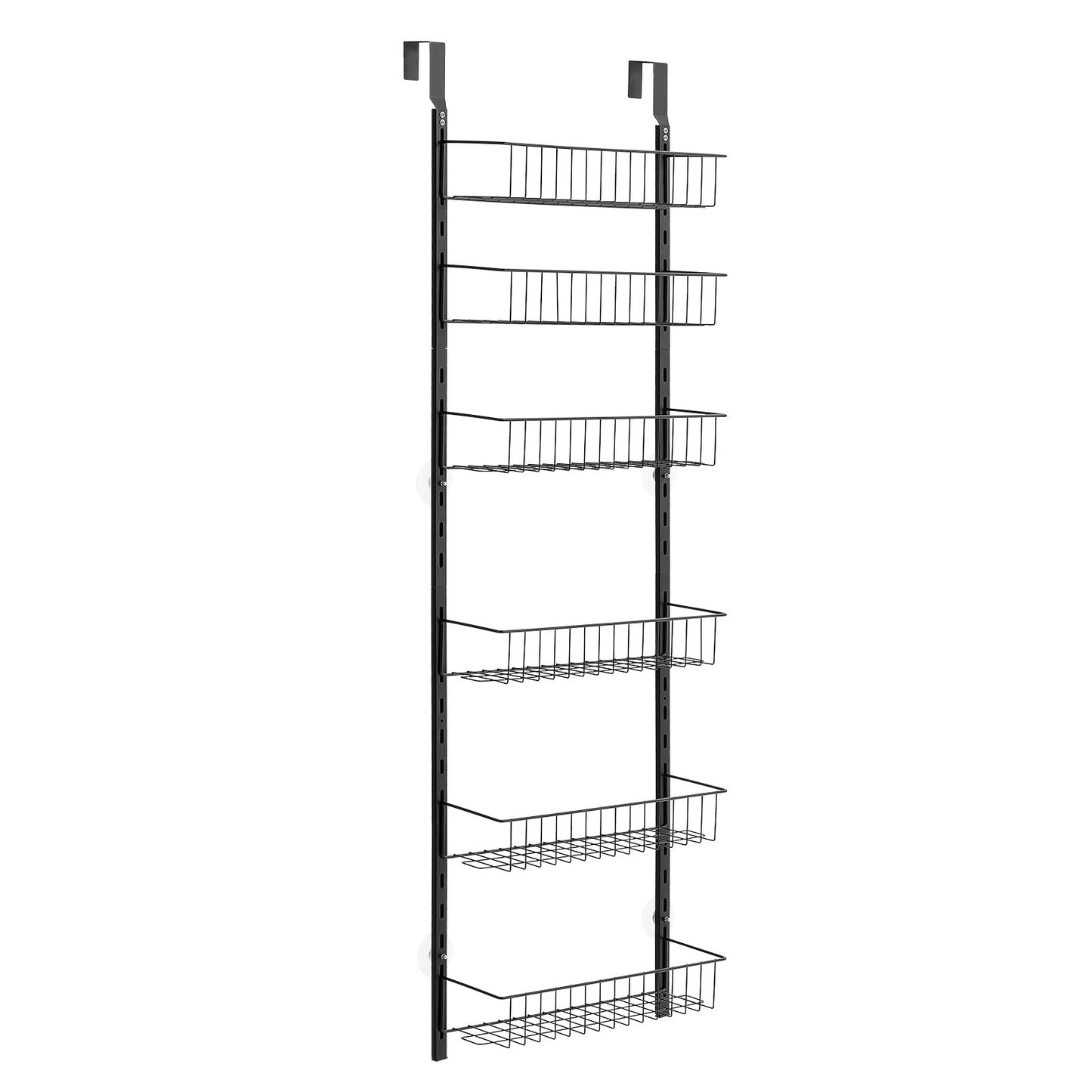 6-Tier Over the Door Pantry Organizer Hanging Storage Rack Adjustable