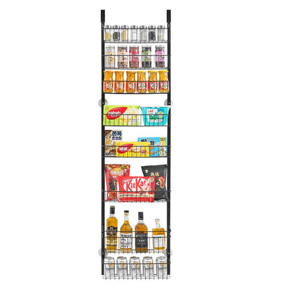 8-Tier Over the Door Pantry Organizer Hanging Storage Rack Adjustable