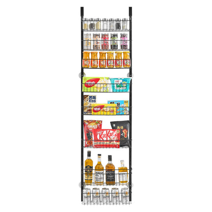 8-Tier Over the Door Pantry Organizer Hanging Storage Rack Adjustable