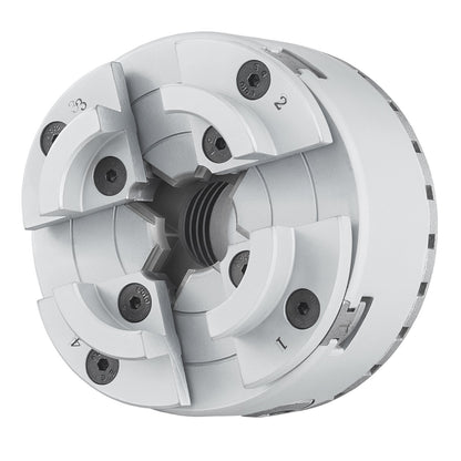 KP96 lathe chuck, 4-jaw 3.75" diameter, metal lathe chuck lathe machine accessories, self-centering tool, for lathes, precision machining, grinders, milling machines