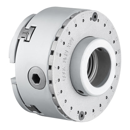 KP965 svarvchuck, 4-käft 3,75" diameter, metallsvarvchuck svarvmaskinstillbehör med 5 uppsättningar käftar, självcentrerande verktyg, för precisionsbearbetning, slipmaskiner, fräsmaskiner