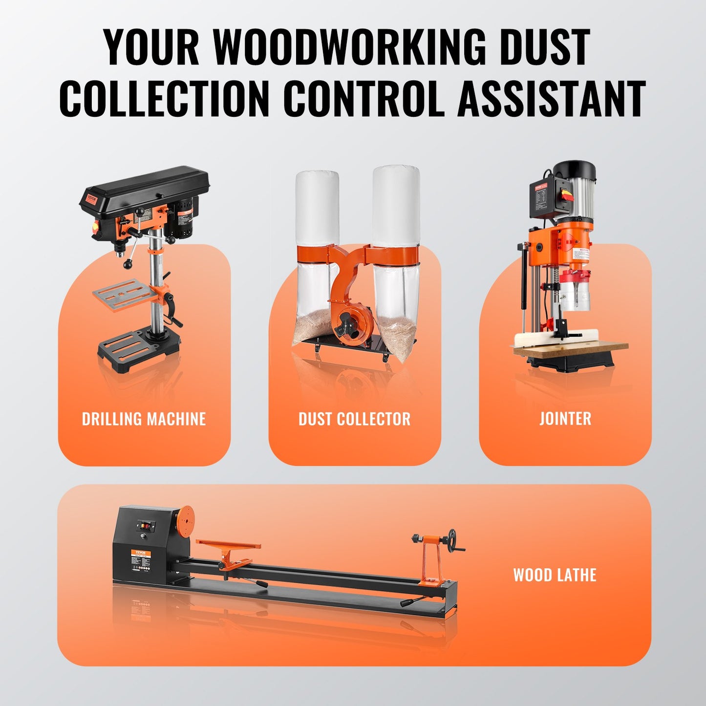 2.5 inch x 10 inch dust collection hose Thickened PVC flexible clear hose