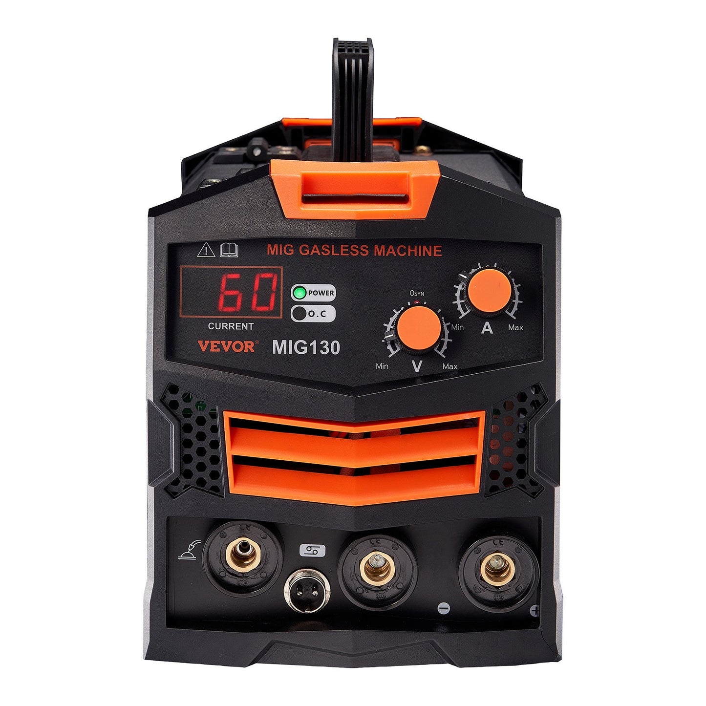 MIG Welder 130 Amp Gasless Flux Core Mig-svetsmaskin med IGBT-växelriktare
