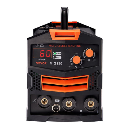 MIG Welder 130 Amp Gasless Flux Core Mig-svetsmaskin med IGBT-växelriktare