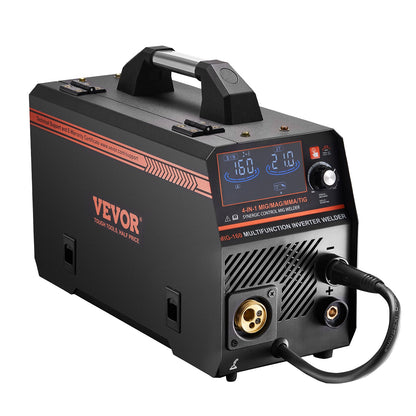 MIG Welder 160A welding machine 4-in-1 Gas/Flux Core MIG/Stick/Lift TIG