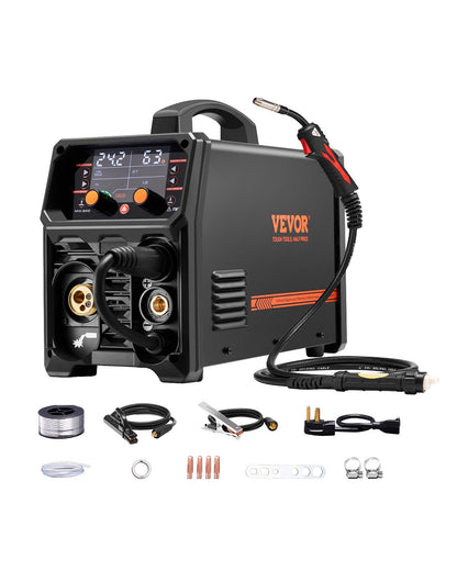 MIG Welder 200A Svetsmaskin 4-i-1 Gas MIG/Flux Core MIG/Stick/Lift TIG