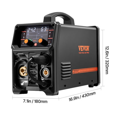 MIG Welder 200A Pluse Mig Welding Machine 5-i-1 Synergic Welder Machine