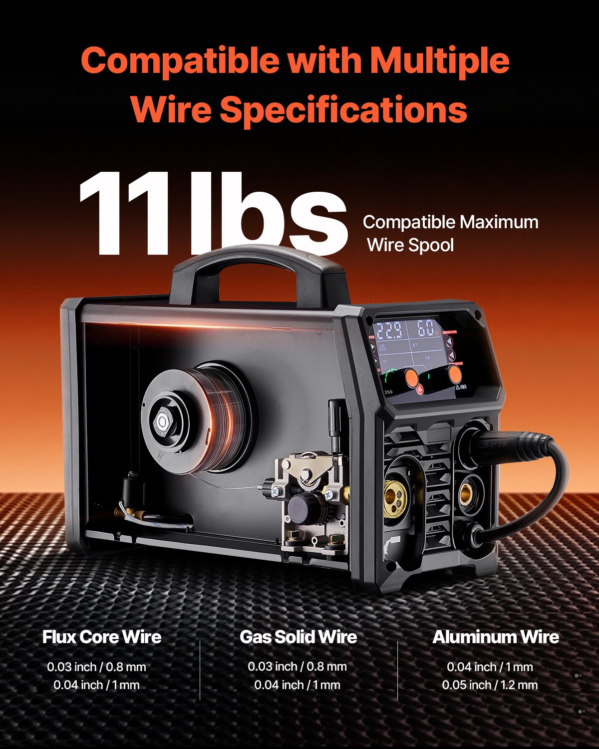 MIG Welder 250A Pluse Mig Welding Machine 5-i-1 Synergic Welder Machine