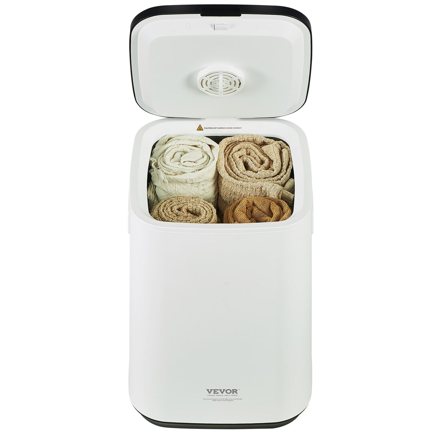 20L Large Towel Dryer with LED Display U-Shaped Light &amp; Timer White