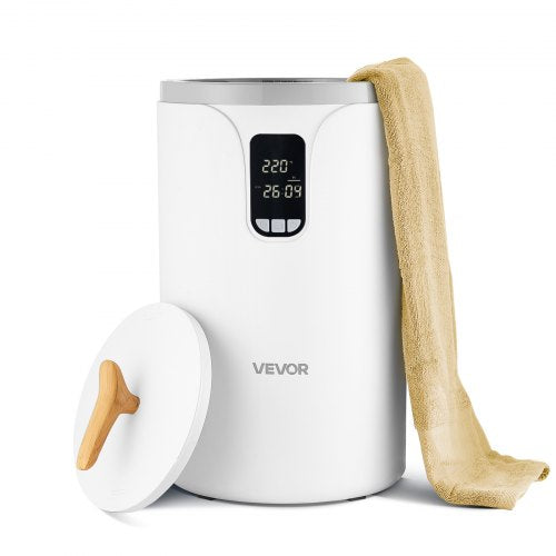 20L towel warmer bucket with LED display, timer and temperature setting safety lock | EU