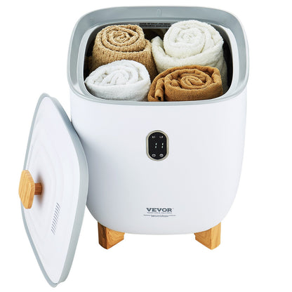 25L Towel Drying Bucket with LED Display Bottom Heating Columns Timer White