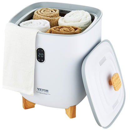 25L Towel Drying Bucket with LED Display Bottom Heating Columns Timer White