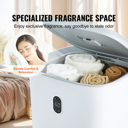 35L Large Towel Drying Bucket with LED Screen Drying Function &amp; Timer White