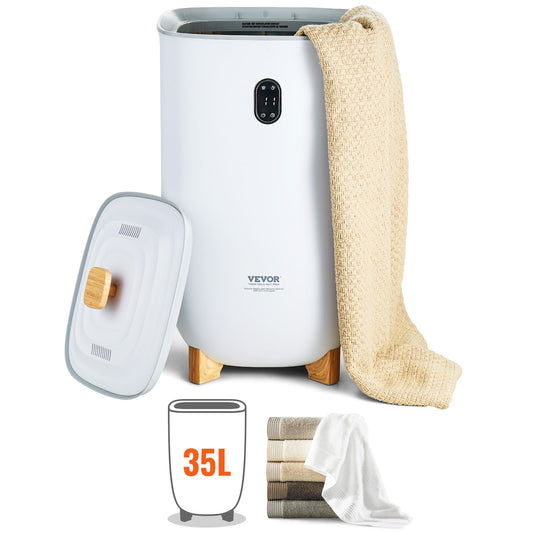 35L Large Towel Drying Bucket with LED Screen Drying Function &amp; Timer White