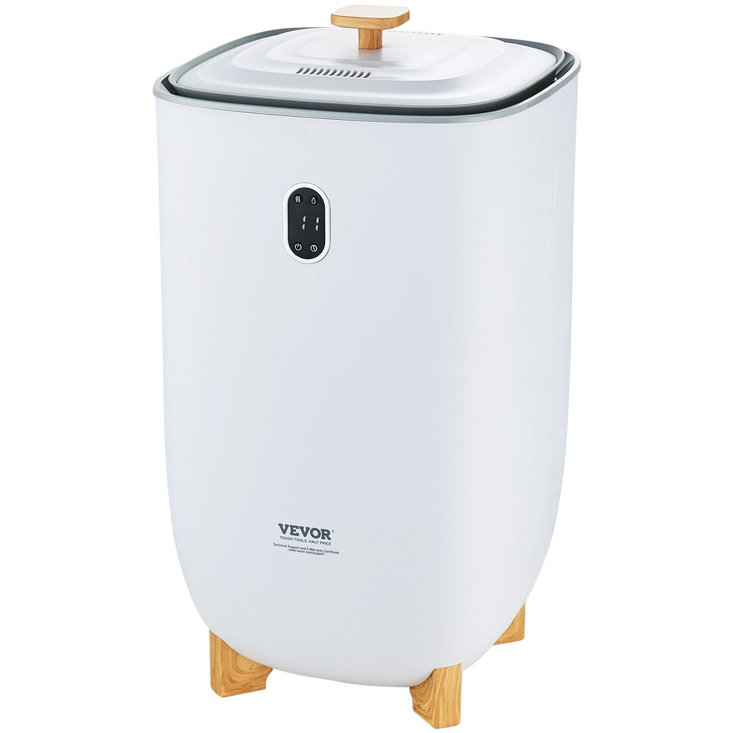 35L Large Towel Drying Bucket with LED Screen Drying Function &amp; Timer White