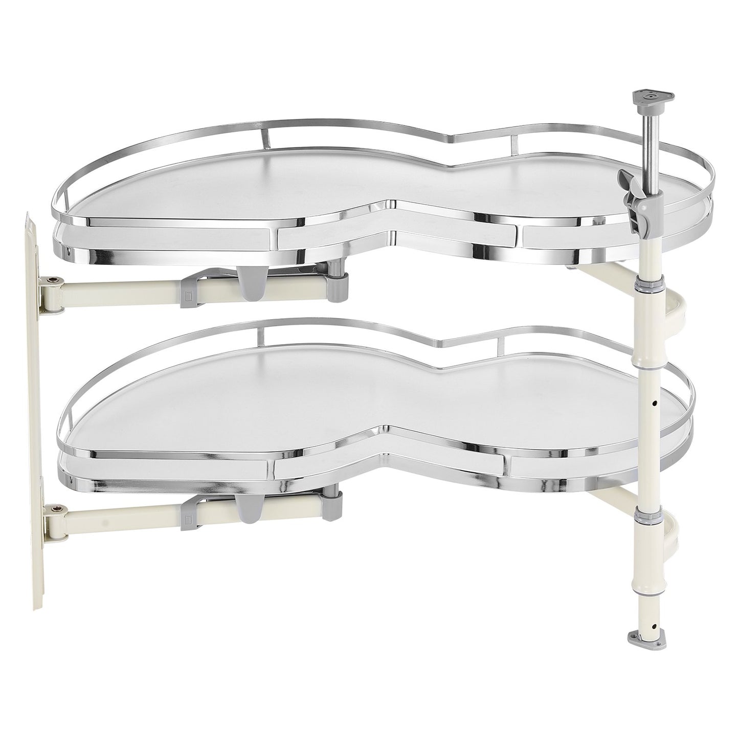 2 Tier Swing Left Blind Corner Cabinet Pull Out Soft Close Organizer