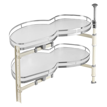 2 Tier Swing Left Blind Corner Cabinet Pull Out Soft Close Organizer