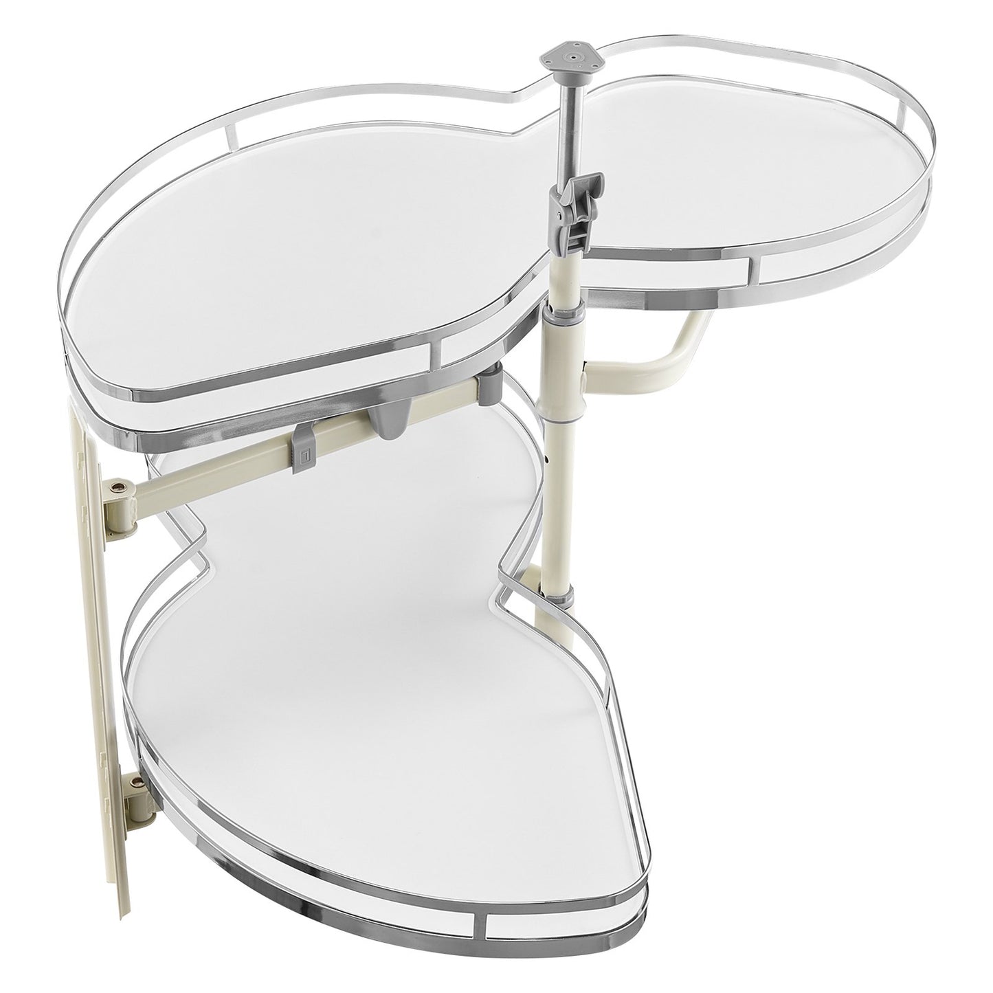 2 Tier Swing Left Blind Corner Cabinet Pull Out Soft Close Organizer
