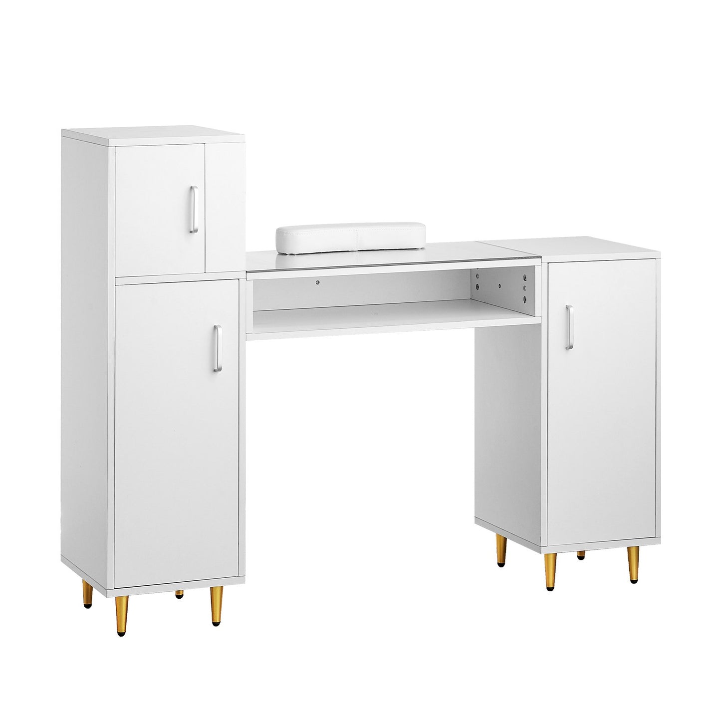 Manikyr Bordsskiva Nagelskrivbord Makeup Dressing Station med handledsstöd