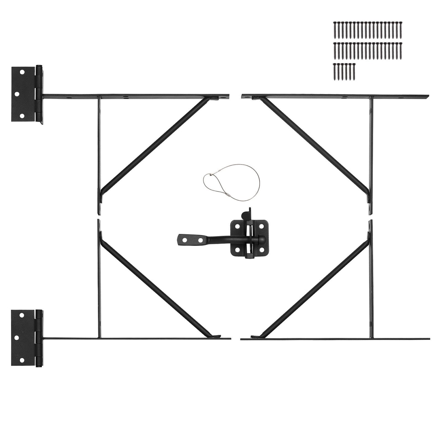 Gate Corner Brace Bracket Anti Sag Gate Frame Hardware Kit for Stable Gate