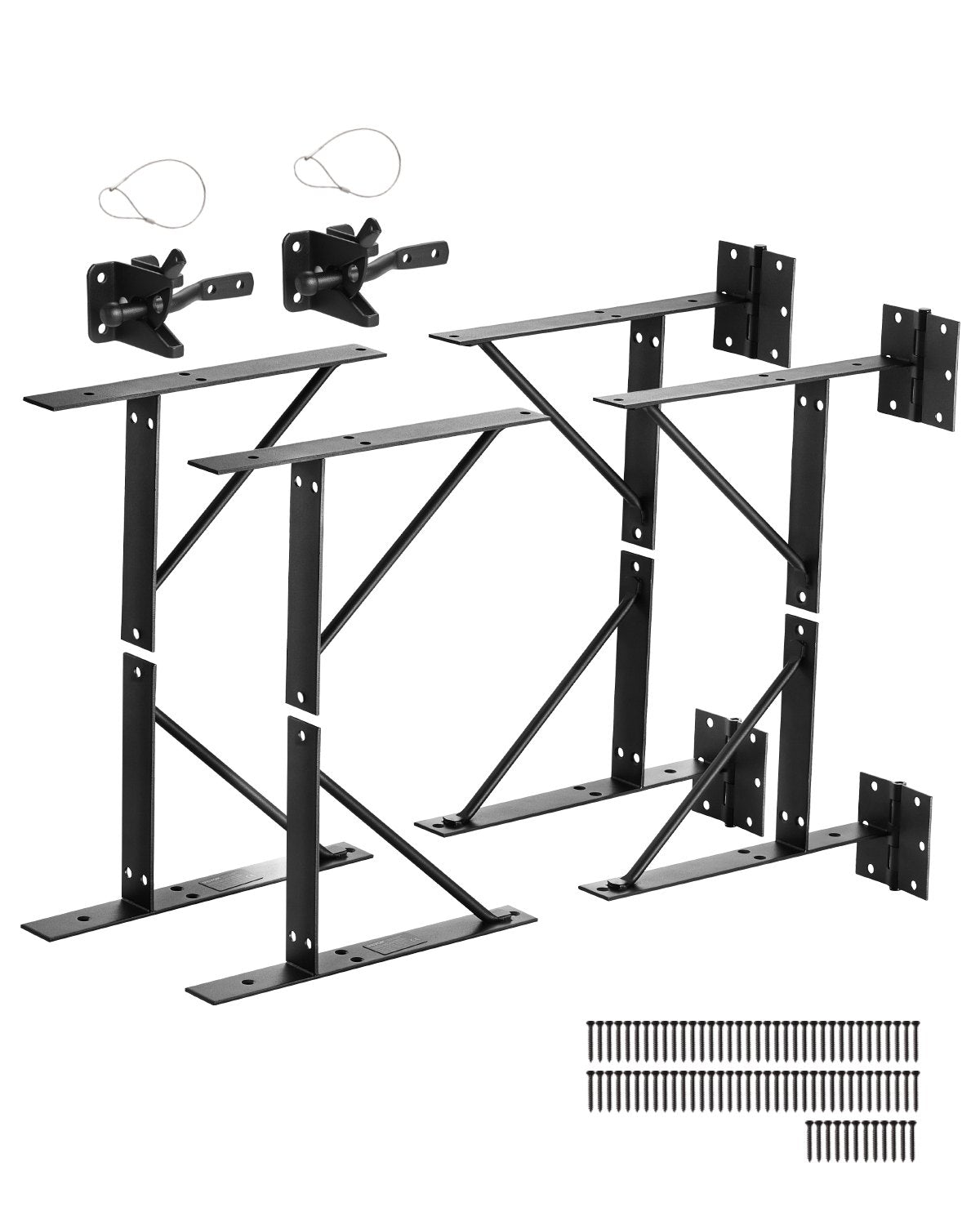 Gate Corner Brace Bracket 2 Set Anti Sag Gate Frame Hardware Kit Iron