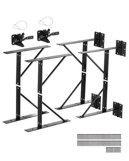Gate Corner Brace Bracket 2 Set Anti Sag Gate Frame Hardware Kit Iron