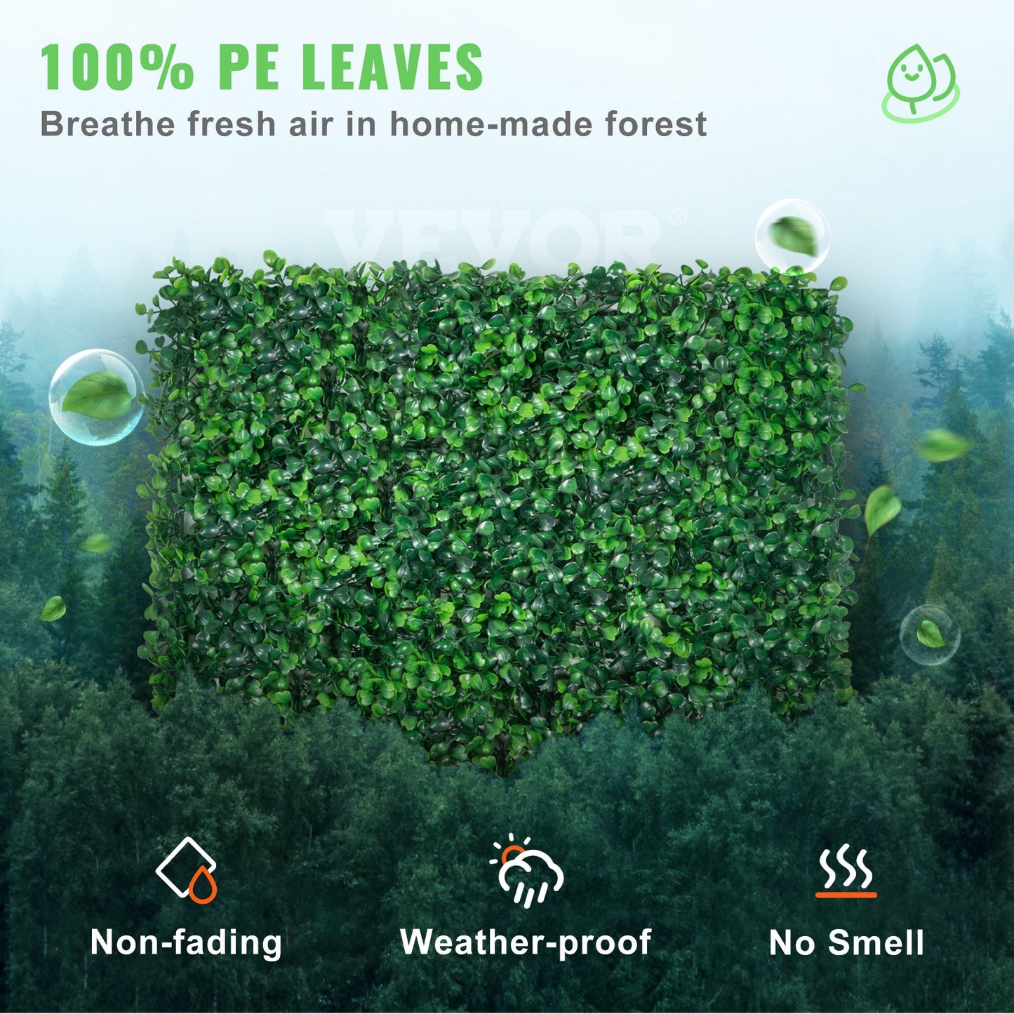 Artificial Boxwood Panel UV 12pcs Boxwood Hedge Wall Panels Artificial Grass Background Wall 20X20" 4cm Green Grass Wall Fake Hedge for Decor Privacy Fence Indoor Outdoor Garden Backyard