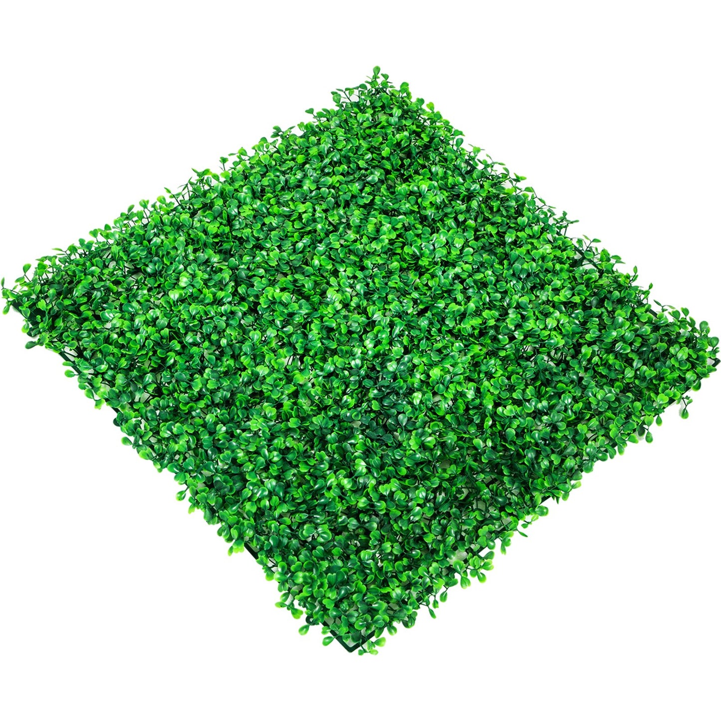 Artificial Boxwood Panel UV 48pcs Boxwood Hedge Wall Panels Artificial Grass Background Wall 10X10" 4cm Green Grass Wall Fake Hedge for Decor Privacy Fence Indoor Outdoor Garden Backyard
