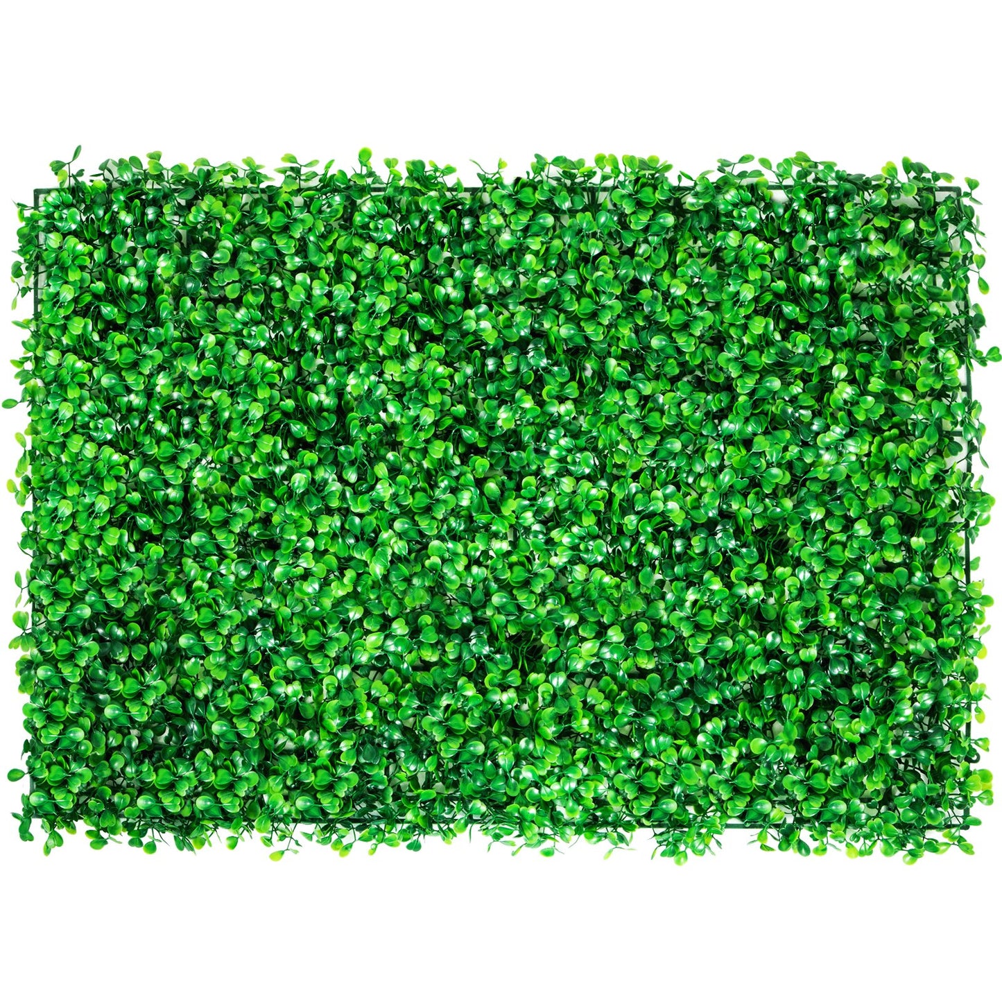 Artificial Boxwood Panel UV 8pcs Boxwood Hedge Wall Panels Artificial Grass Background Wall 24X16" 4cm Green Grass Wall, Fake Hedge for Decor Privacy Fence Indoor Outdoor Garden Backyard
