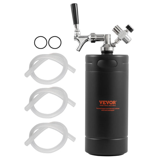 Trycksatt Growler Mini ölfat Fatöl Growler Home 128Oz 4L Svart