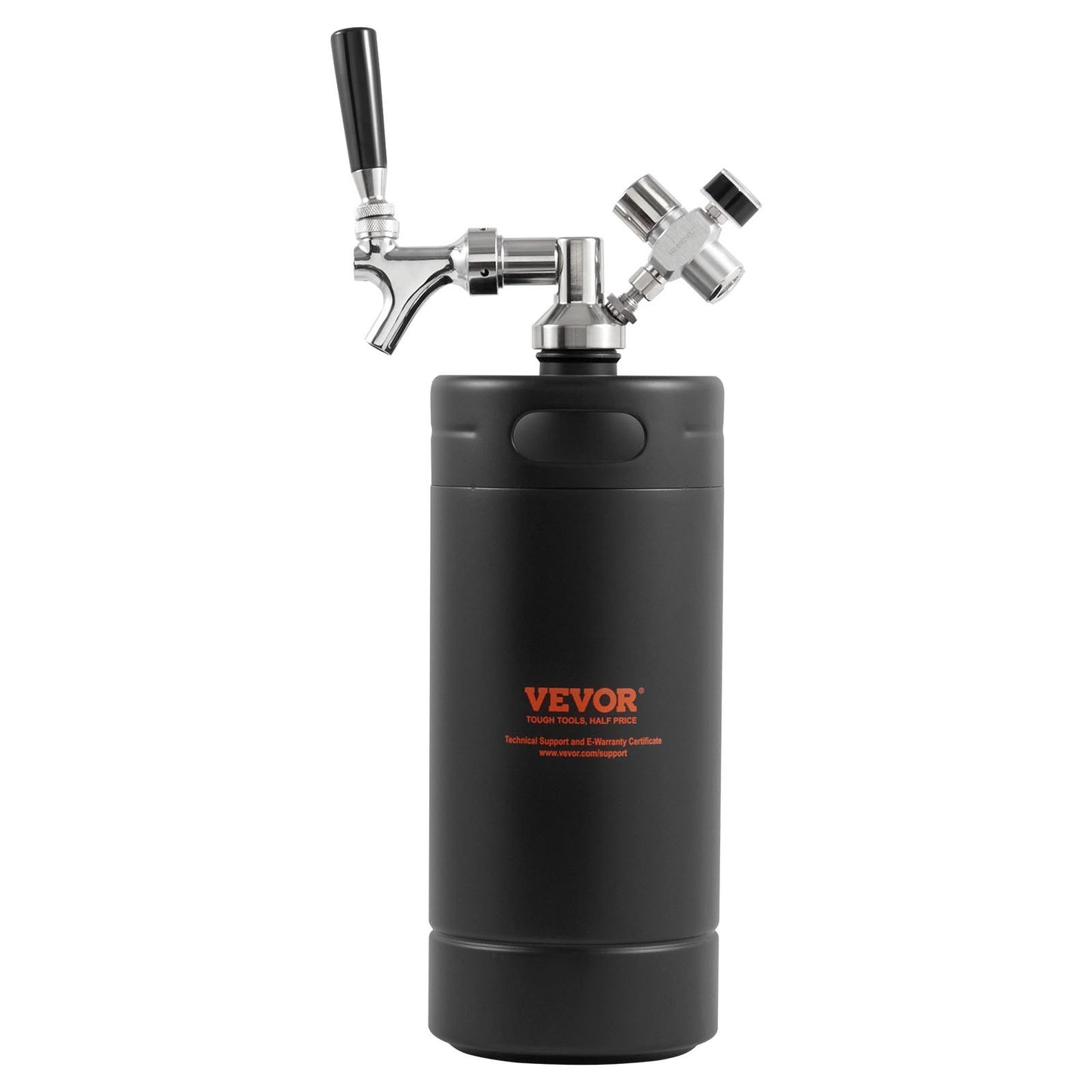 Trycksatt Growler Mini ölfat Fatöl Growler Home 128Oz 4L Svart