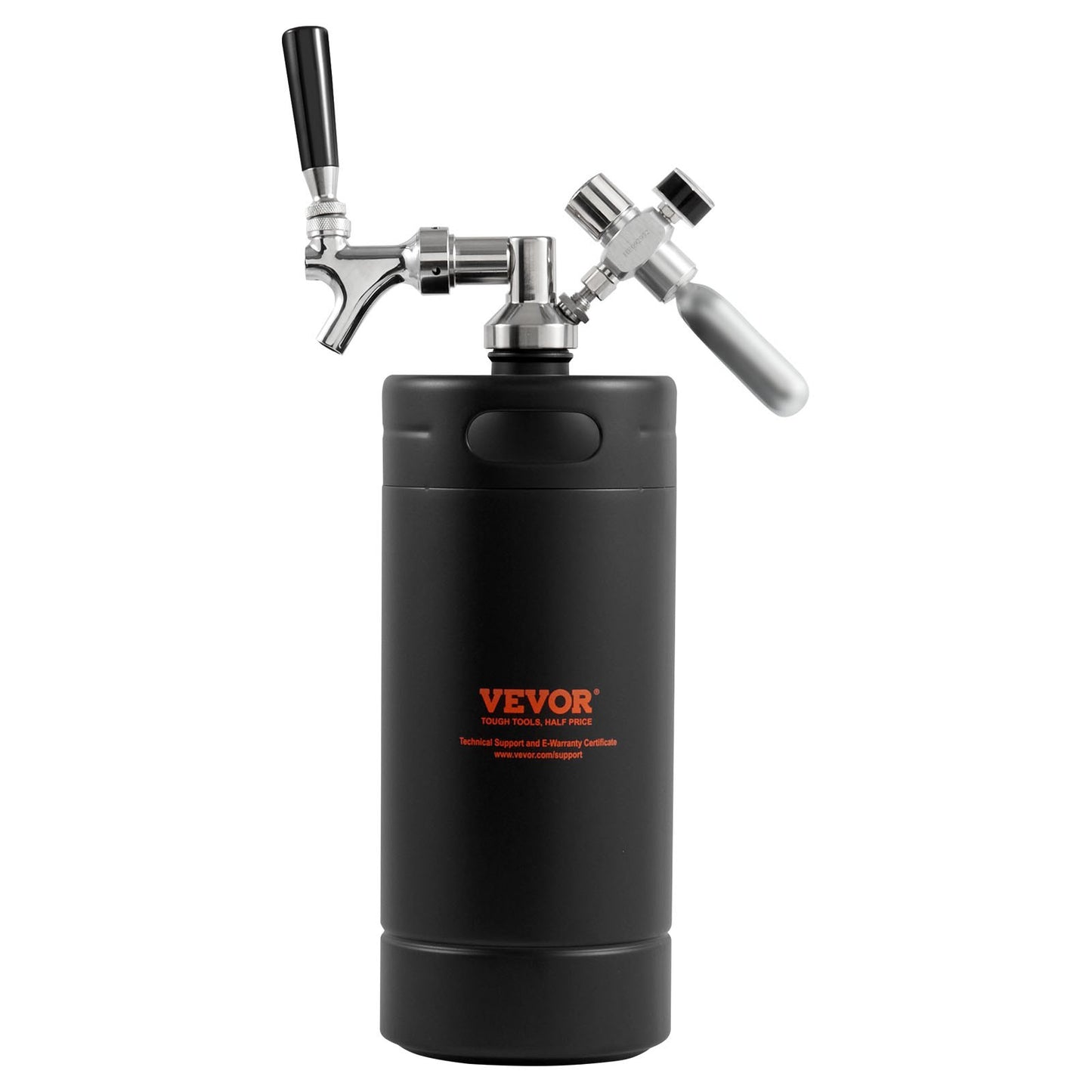 Trycksatt Growler Mini ölfat Fatöl Growler Home 128Oz 4L Svart