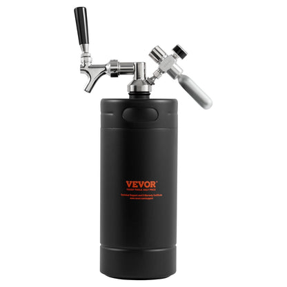 Trycksatt Growler Mini ölfat Fatöl Growler Home 128Oz 4L Svart