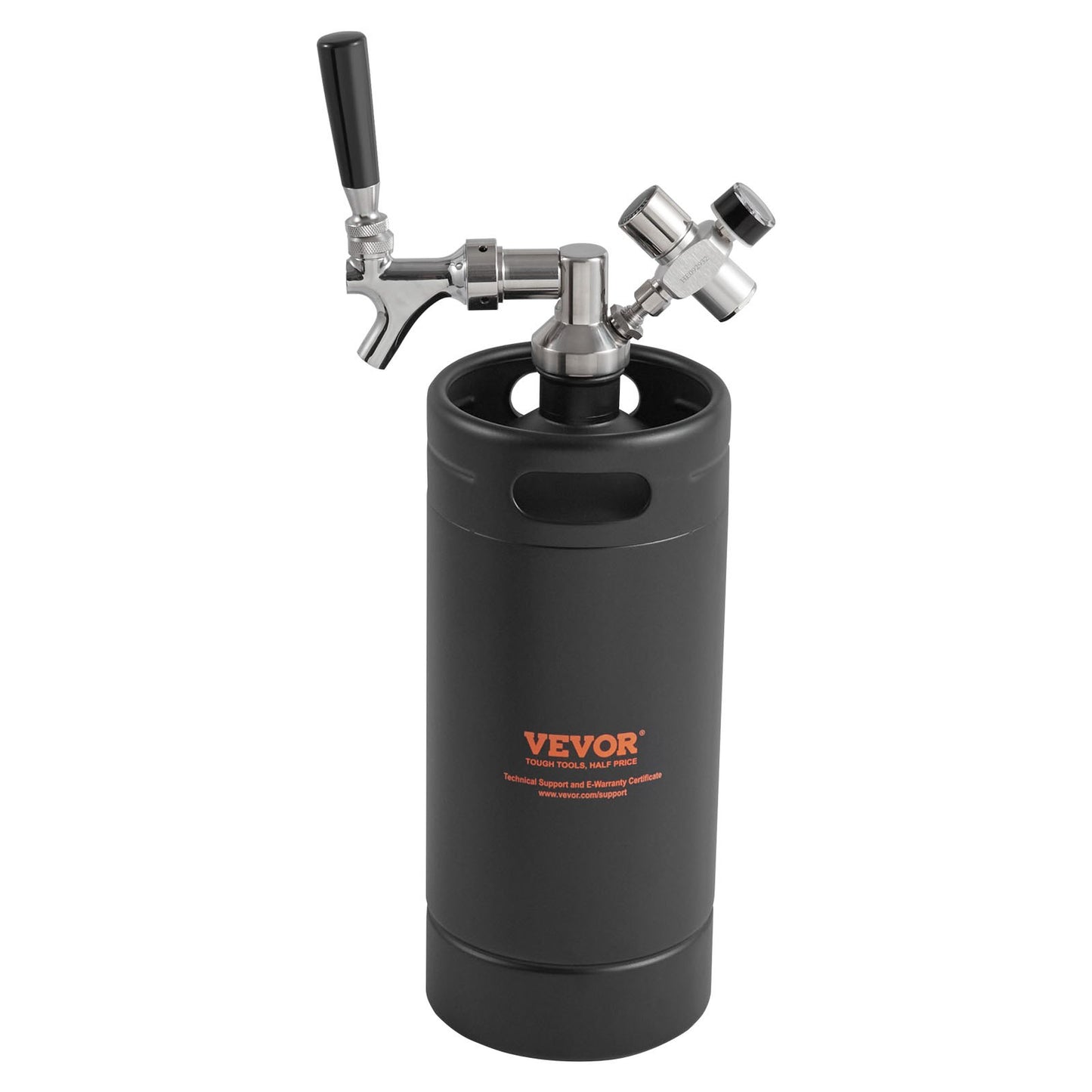 Trycksatt Growler Mini ölfat Fatöl Growler Home 128Oz 4L Svart