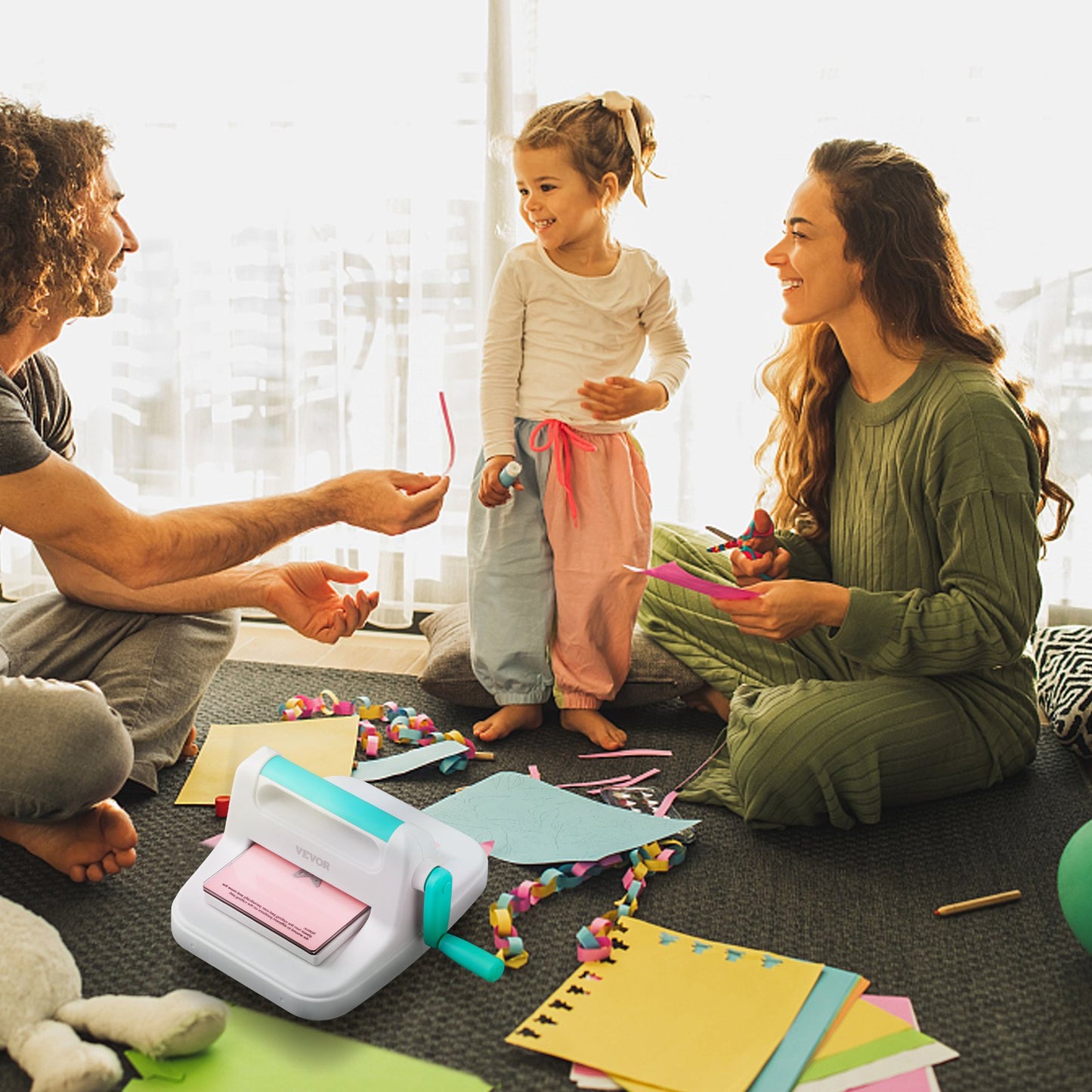 Manual Die Cutting & Embossing Machine, Portable Cut Machines, 6 inch Opening Scrapbooking Machine Full Kit Included, For Arts & Crafts, Scrapbooking, Card Making and Crafting, White