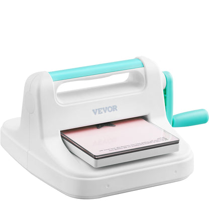 Manual Die Cutting & Embossing Machine, Portable Cut Machines, 6 inch Opening Scrapbooking Machine Full Kit Included, For Arts & Crafts, Scrapbooking, Card Making and Crafting, White