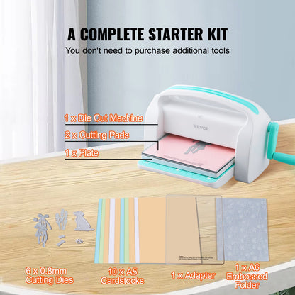 Manuell stansmaskin 9" öppning för Art Craft Scrapbooking