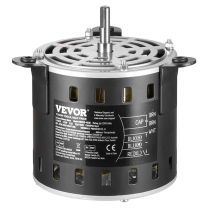 1/2HP Oven Fan Motor 220V 2.6A 1300RPM 3 Speeds 15μF/450V Capacitor