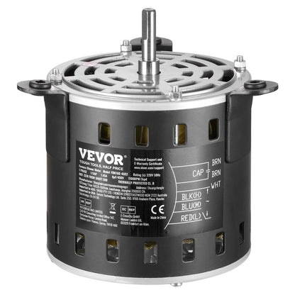 1/5HP Oven Fan Motor 220V 1.45A 1100RPM 3-speed 8μF/450V capacitor