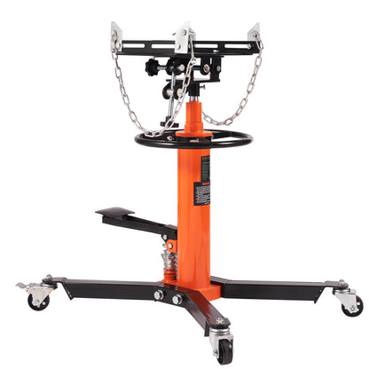 Transmissionsjack, 1322 LBS hydraulisk teleskopisk transmissionsjack, 32"-67" High Lift Floor Jack Stativ med fotpedal, 360° svängbart hjul, hydraulisk transmission Jack Garage/butikslyft
