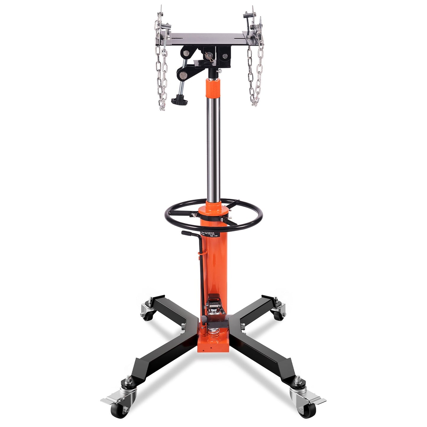 Transmissionsjack, 1322 LBS hydraulisk teleskopisk transmissionsjack, 32"-67" High Lift Floor Jack Stativ med fotpedal, 360° svängbart hjul, hydraulisk transmission Jack Garage/butikslyft