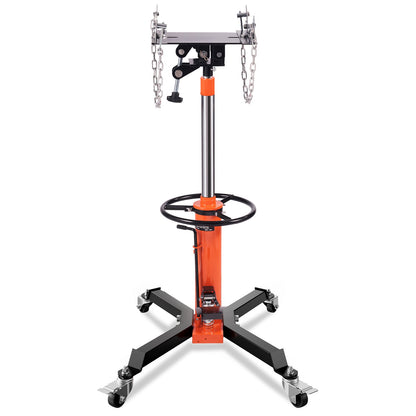 Transmissionsjack, 1322 LBS hydraulisk teleskopisk transmissionsjack, 32"-67" High Lift Floor Jack Stativ med fotpedal, 360° svängbart hjul, hydraulisk transmission Jack Garage/butikslyft