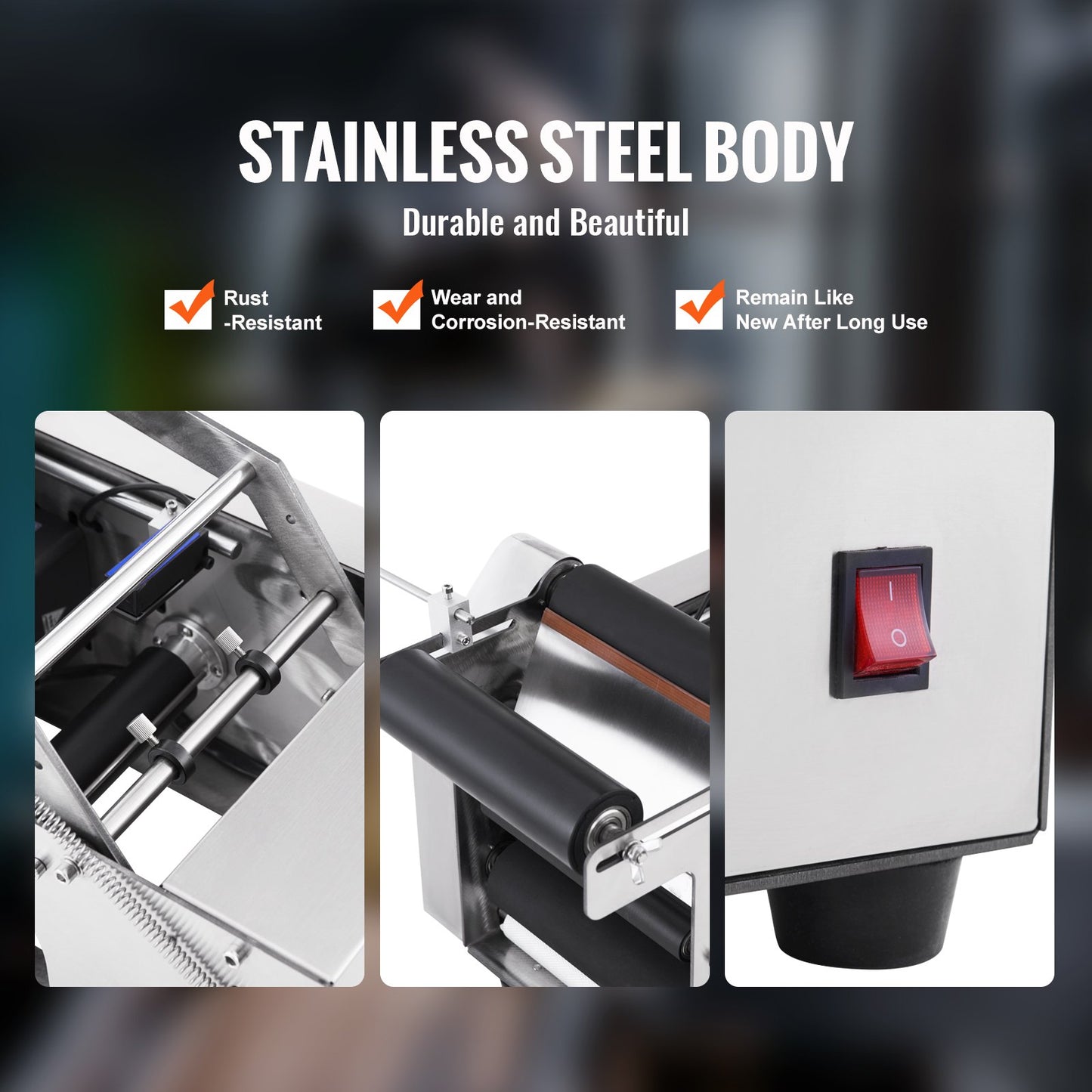 MT-50 halvautomatisk etiketteringsmaskin för rund flaska, justerbar etiketteringsmaskin 50 st/min etikettapplikator för flaskor 12-90 mm