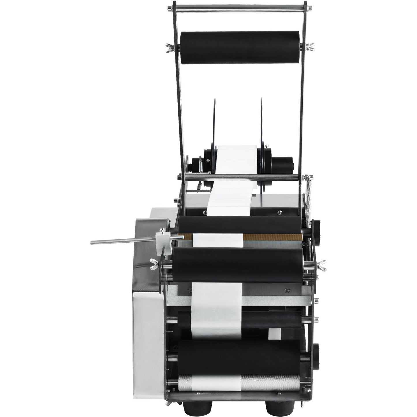 MT-50 halvautomatisk etiketteringsmaskin för rund flaska, justerbar etiketteringsmaskin 50 st/min etikettapplikator för flaskor 12-90 mm