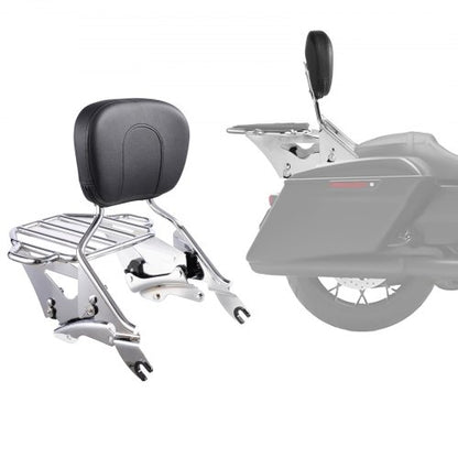 Motorcykel Ryggstöd Sissy Bar med Bagagehållare Harley-Davidson Touring
